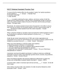 NCCT Medical Assistant Practice Test