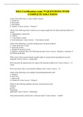 ISSA Certification exam&vert; 75 QUESTIONS&vert; WITH COMPLETE SOLUTIONS