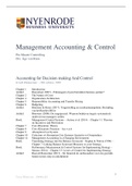 Samenvatting Management Accounting & Control - Nyenrode