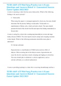 NURS 4445 ATI Med Surg Practice test A Exam Questions and Answers Rated A&plus; Guaranteed Success Latest Update 2022&sol;2023