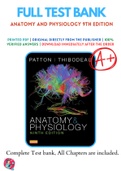 Test Banks For Anatomy and Physiology 9th Edition by Kevin Patton, 9780323341394, Chapter 1-48 Complete Guide