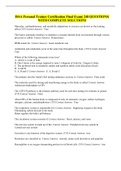 ISSA Personal Trainer Certification Final Exam&vert; 248 QUESTIONS&vert; WITH COMPLETE SOLUTIONS