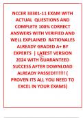 NCCER 33301-11 EXAM WITH ACTUAL  QUESTIONS AND COMPLETE 100&percnt; CORRECT ANSWERS WITH VERIFIED AND WELL EXPLAINED  RATIONALES   ALREADY GRADED A&plus; BY EXPERTS  &vert; LATEST VERSION 2024 WITH GUARANTEED SUCCESS AFTER DOWNLOAD  ALREADY PASSED&excl;&excl;&excl;&excl;&excl;&excl;&excl; &lpar; PROVEN ITS ALL 