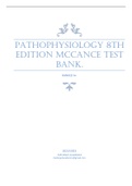 PATHOPHYSIOLOGY 8TH EDITION MCCANCE TEST BANK.