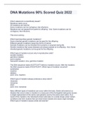 DNA Mutations 90&percnt; Scored Quiz 2022
