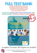 Test Bank For Primary Care 5th Edition Art and Science of Advanced Practice Nursing - An Interprofessional Approach by Lynne M. Dunphy; Jill E. Winland-Brown; Brian Oscar Porter; Debera J. Thomas 9780803667181 Chapter 1-82 Complete Guide .