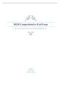 HESI Comprehensive Exit Exam