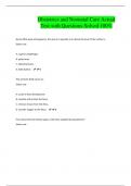 Obstetrics and Neonatal Care Actual Test with Questions Solved 100&percnt;