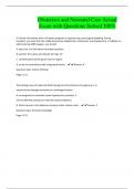 Obstetrics and Neonatal Care Actual Exam with Questions Solved 100&percnt;