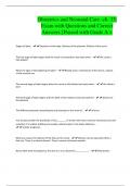 Obstetrics and Neonatal Care -ch&period; 33&vert; Exam with Questions and Correct Answers &vert; Passed with Grade A &plus;
