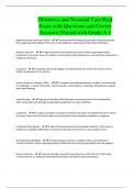 Obstetrics and Neonatal Care Real Exam with Questions and Correct Answers &vert; Passed with Grade A &plus;