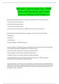 Obstetrics and Neonatal Care EXAMS BUNDLE All  with Questions and 100&percnt; Correct Answers