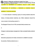 Chapter 01 Maternity and Women's Health Care Today Foundations  of Maternal-Newborn & Women’s Health Nursing 7th Edition