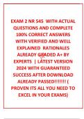  EXAM 2 NR 545  WITH ACTUAL  QUESTIONS AND COMPLETE 100&percnt; CORRECT ANSWERS WITH VERIFIED AND WELL EXPLAINED  RATIONALES   ALREADY GRADED A&plus; BY EXPERTS  &vert; LATEST VERSION 2024 WITH GUARANTEED SUCCESS AFTER DOWNLOAD  ALREADY PASSED&excl;&excl;&excl;&excl;&excl;&excl;&excl; &lpar; PROVEN ITS ALL YOU 