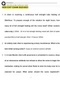 Hesi Exit Exam Questions and Answers &lpar;2022&sol;2023&rpar; &lpar;Verified Answers&rpar; DOWNLOAD TO BOOST YOUR GRADES 100&percnt;