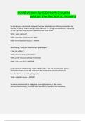 OCANZ Written April 2024 with Complete Solutions &lpar;Verified Correct Answers&rpar;