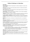 Political Challenges to Liberalism - Government of Canada and USA