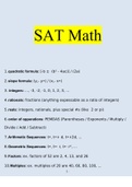 SAT Math Exam Questions and Answers