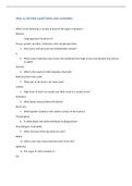 HESI A2 REVIEW Questions And Answers