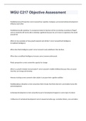 WGU C217 Objective Assessment exam 2022&sol;2023 with 100&percnt; correct answers
