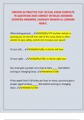 DRIVERS Ed PRACTICE TEST ACTUAL EXAM COMPLETE  70 QUESTIONS AND CORRECT DETAILED ANSWERS &lpar;VERIFIED ANSWERS&rpar; &vert;ALREADY GRADED A&plus;&vert;&vert;BRAND NEW&excl;&excl;&period;