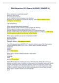 DNA Mutations 90&percnt; Exams &lbrack;ALREADY GRADED A&rsqb;
