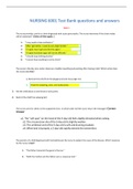 NURSING 6001 Test Bank questions and answers