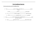 ANSWERS - TEFL Academy, Assignment B, Material 1 - Controlled Practise - First Conditional, (MERIT)