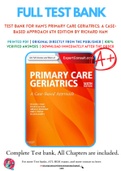 Test Bank For Ham's Primary Care Geriatrics: A Case-Based Approach 6th Edition by Richard Ham 9780323089364 Chapter 1-54 Complete Guide .