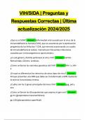 VIH&sol;SIDA &vert; Preguntas y Respuestas Correctas &vert; &Uacute;ltima actualizaci&oacute;n 2024&sol;2025