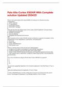 Palo Alto Cortex XSOAR With Complete solution Updated 2024&sol;25