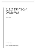 3J1.2 Verslag ethisch dilemma (cijfer 8,8!!)