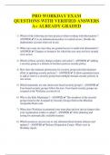 PRO WORKDAY EXAM  QUESTIONS WITH VERIFIED ANSWERS  A&plus; ALREADY GRADED 