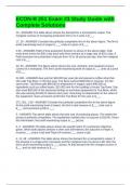 ECON-B 251 Exam &num;3 Study Guide with Complete Solutions
