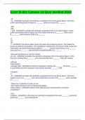 Econ B-251 Canvas 10 Quiz Verified 2024
