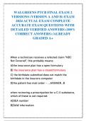 WALGREENS PTCB FINAL EXAM 2  VERSIONS &lpar;VERSION A AND B&rpar; EXAM  2024 ACTUAL EXAM COMPLETE  ACCURATE EXAM QUESTIONS WITH  DETAILED VERIFIED ANSWERS &lpar;100&percnt;  CORRECT ANSWERS&rpar; &sol;ALREADY  GRADED A&plus;
