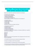   WGU C235 - Final Prep Assessment-with 100&percnt; verified solutions-2022-2024
