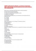 CHEM 210 Biochemistry Module 1 to 8 Exams' & Final Exam &lpar;2024 &sol; 2025&rpar; Portage Learning Questions and Verified Answers&comma; 100&percnt; Guarantee Pas