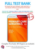 Test Bank For Ham's Primary Care Geriatrics&colon; A Case-Based Approach 6th Edition by Richard Ham 9780323089364 Chapter 1-54 Complete Guide&period;