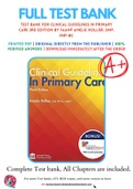 Test Bank For Clinical Guidelines in Primary Care 3rd Edition by FAANP Amelie Hollier, DNP, FNP-BC 9781892418258 Chapter 1-19 Complete Guide.