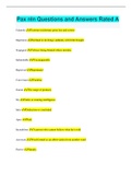Pax nln Questions and Answers Rated A