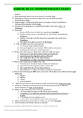NURSING BS 231 PATHOPHYSIOLOGY EXAM 1 QUESTIONS AND ANSWERS