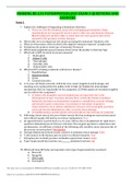 NURSING BS 231 PATHOPHYSIOLOGY EXAM 3 QUESTIONS AND ANSWERS Portage Learning	