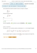 Calculus II 11.3 Integral Test Homework WebAssign