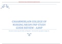 CHAARMERLAIN COLLEGE OF NURSING NR509 FNP STUDY GUIDE REVIEW - AANP