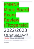 PMHNP Mock Board Exam Review&lpar;Fitzgerald&rpar; 2022&sol;2023 &lpar;Answered&rpar;