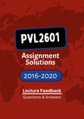 PVL2601 - Tutorial Letters 201 (Merged) (2016-2020) (Questions&Answers)