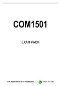 COM1501 MCQ EXAM PACK 2022