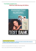 Test Bank For Maternal Child Nursing 6th Edition.pdf