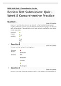 NRNP 6568 Week 1>week9 Comprehensive Practice and Knowledge Check  Questions And Answers. A+ Grade Guaranteed